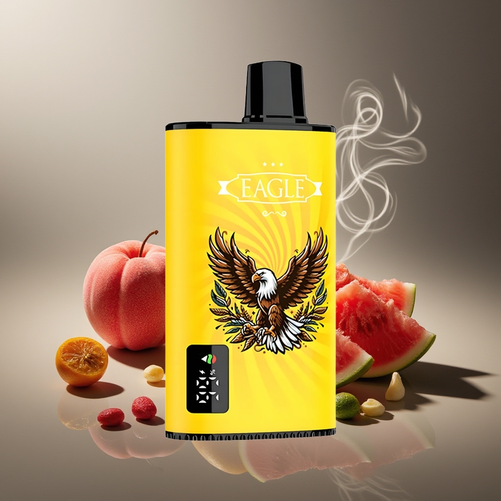 Partihandel Sverige JNR EAGLE Smart 23000 Puffs Engångsvape Persika Mango Vattenmelon Digital Skärm 1.0ohm Mesh Coil