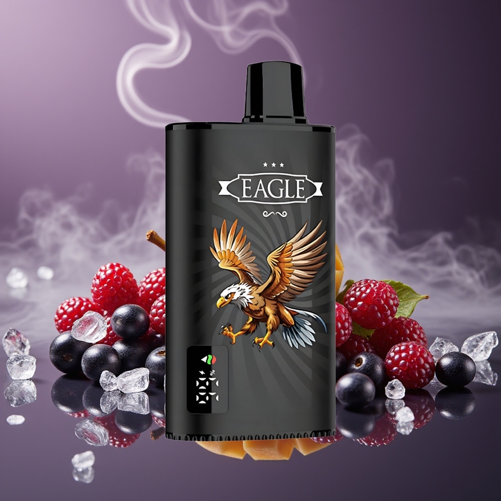 Partihandel Sverige JNR EAGLE Smart 23000 Puffs Engångsvape Svartvinbär Mango Is 25ml 2%