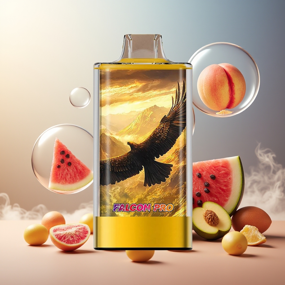 Partihandel Sverige JNR Falcon Pro 28000 30ml 950mAh Peach Mango Vattenmelon 5%