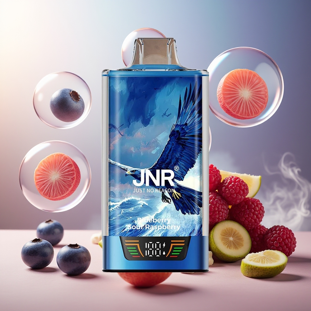 Partihandel Sverige JNR Falcon Pro 28000 Blåbär Sur Hallon 30ml 5% MTL