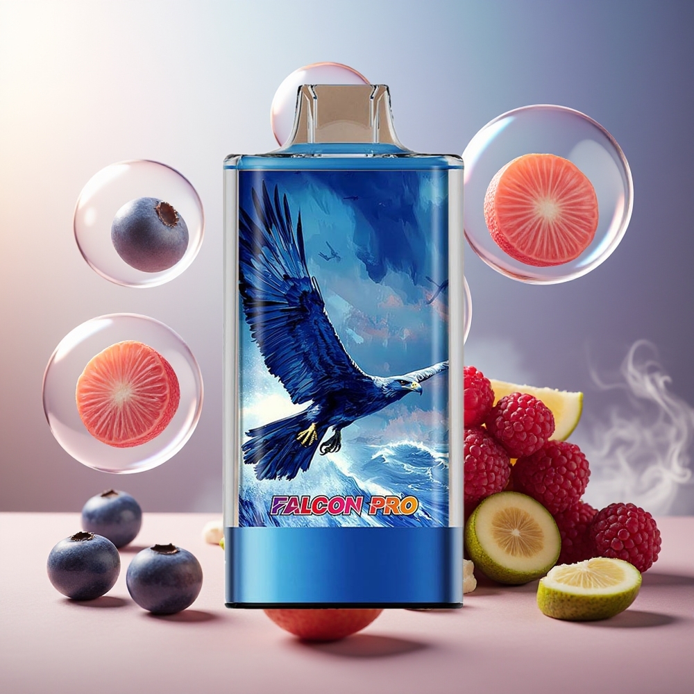 Partihandel Sverige JNR Falcon Pro 28000 Blåbär Sur Hallon 30ml 5% MTL
