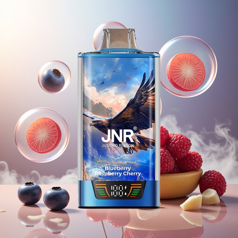 Partihandel Sverige JNR Falcon Pro 28000 Dubbel Mesh 30ml Blåbär Hallon Körsbär