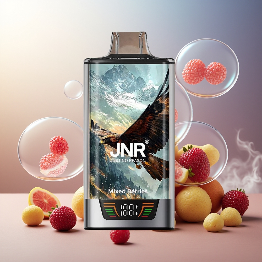 Partihandel Sverige JNR Falcon Pro 28000 Engångs Vape Blandade Bär 30ml 950mAh 5% USB-C Smart Display Dual Mesh Coil MTL
