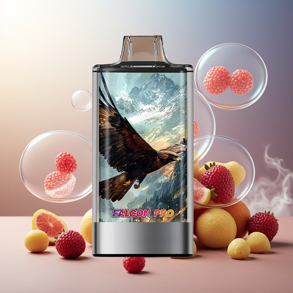 Partihandel Sverige JNR Falcon Pro 28000 Engångs Vape Blandade Bär 30ml 950mAh 5% USB-C Smart Display Dual Mesh Coil MTL