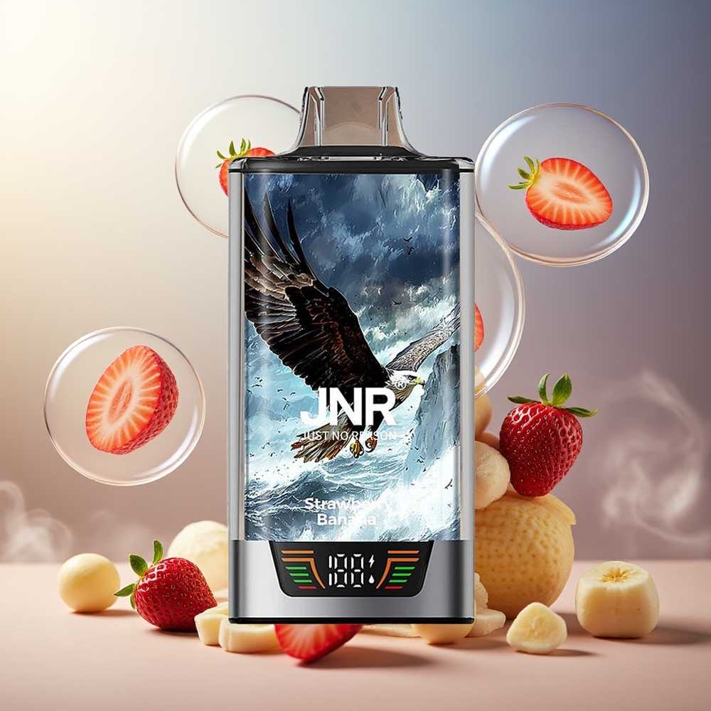 Partihandel Sverige JNR Falcon Pro 28000 Engångs Vape Jordgubb Banan 30ml 950mAh Smart Display Dual Mesh