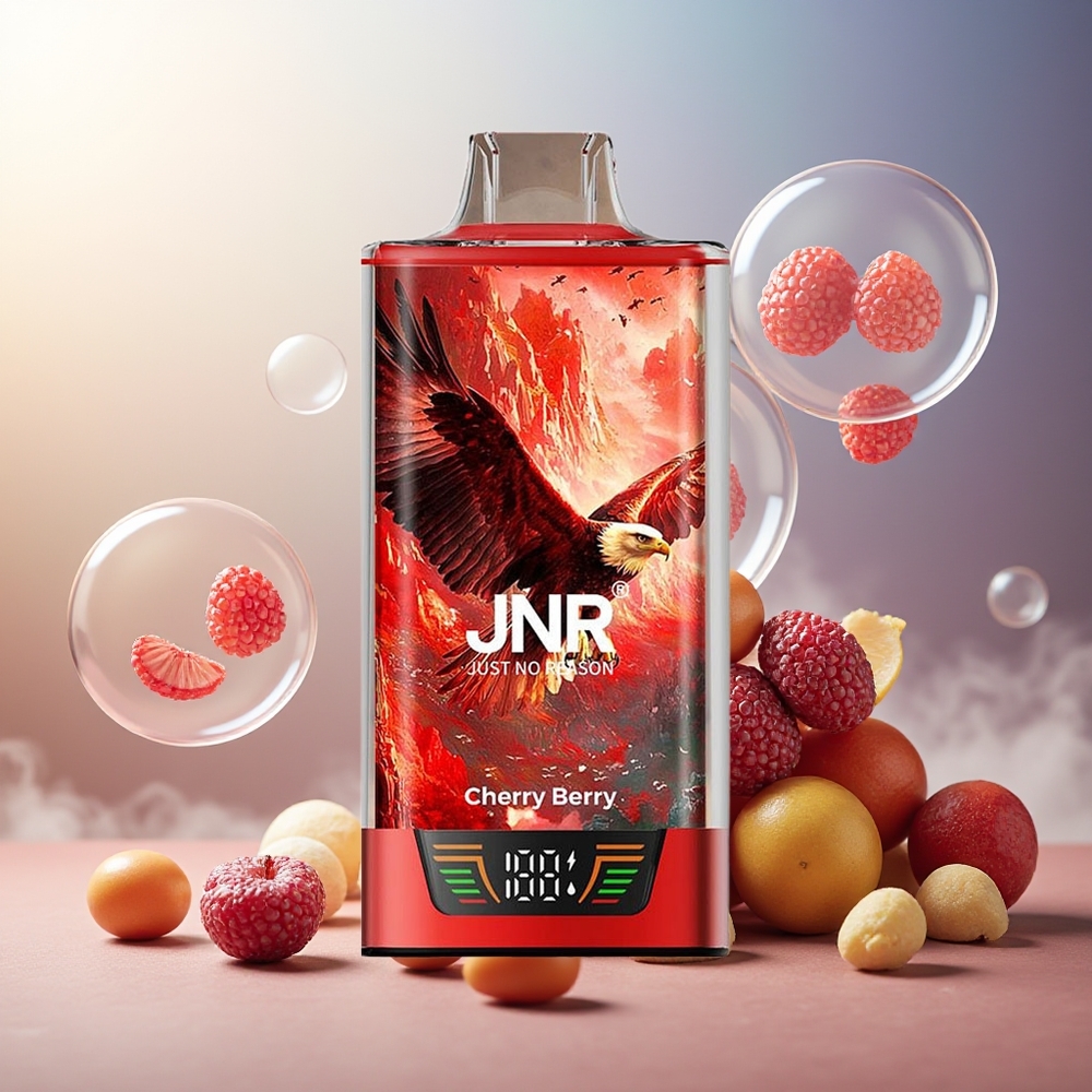 Partihandel Sverige JNR Falcon Pro 28000 Körsbär Bär 30ml 950mAh Smart Display