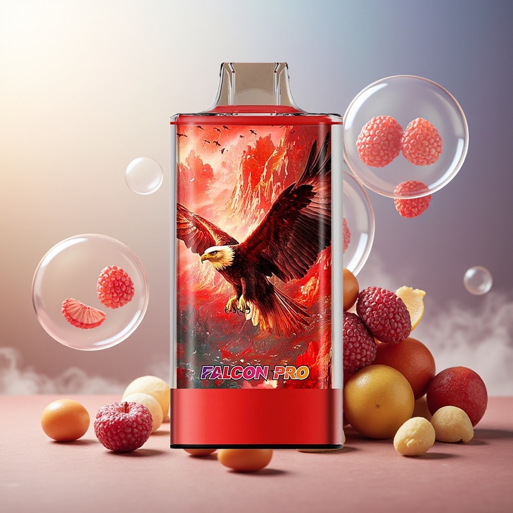Partihandel Sverige JNR Falcon Pro 28000 Körsbär Bär 30ml 950mAh Smart Display