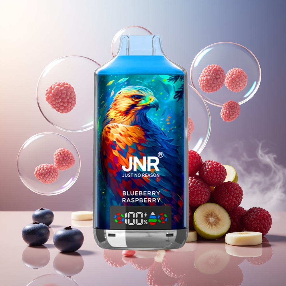 Partihandel Sverige JNR Falcon X 18000 Puffs 750mAh 24ml Blåbär Hallon