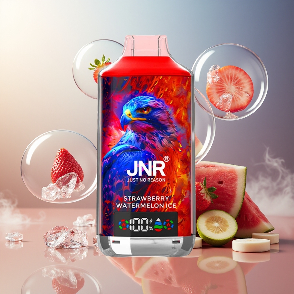 Partihandel Sverige JNR Falcon X 18000 Puffs 750mAh 24ml Dual Mesh Jordgubb Vattenmelon Is