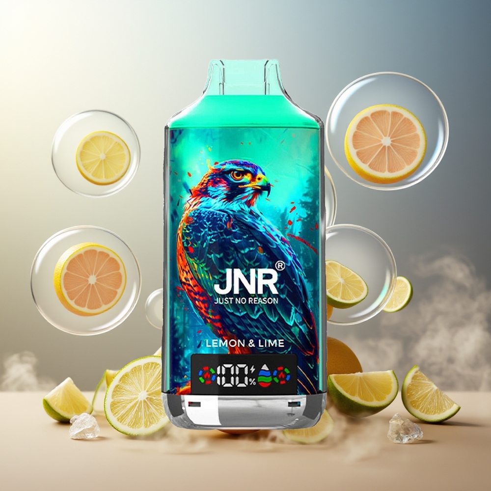 Partihandel Sverige JNR Falcon X 18000 Puffs Citron Lime 750mAh 24ml Dual Mesh Type-C