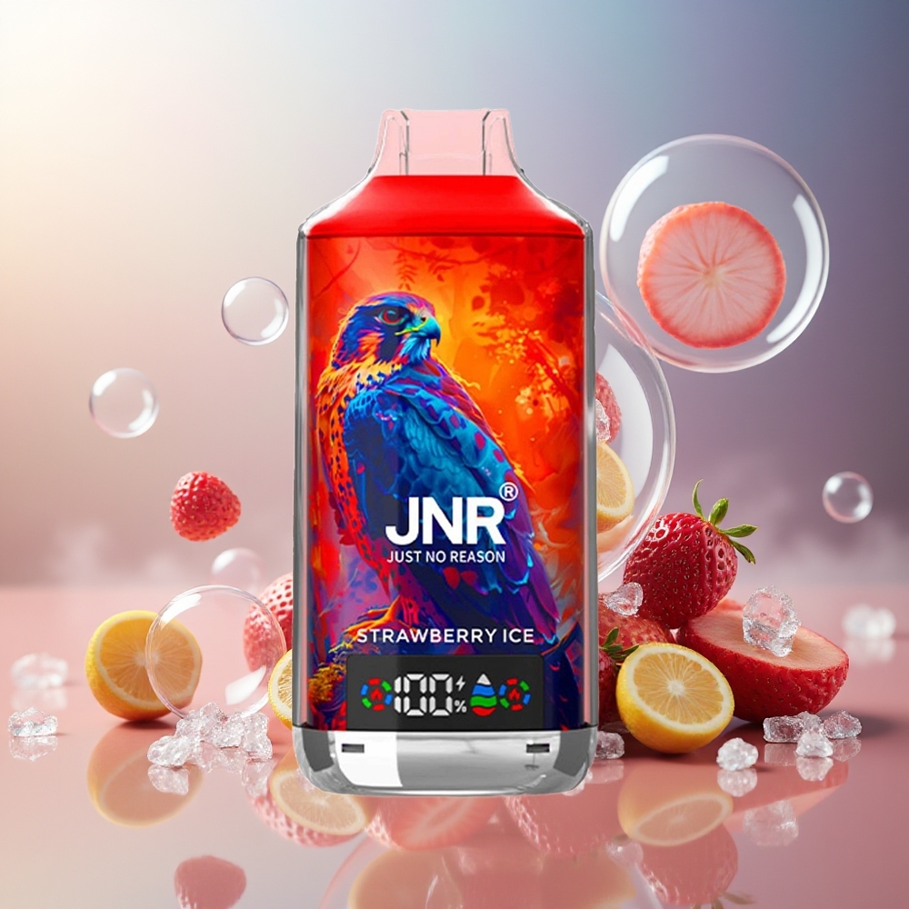 Partihandel Sverige JNR Falcon X 18000 Puffs Jordgubbe Is Dual Mesh 24ml 750mAh Type-C