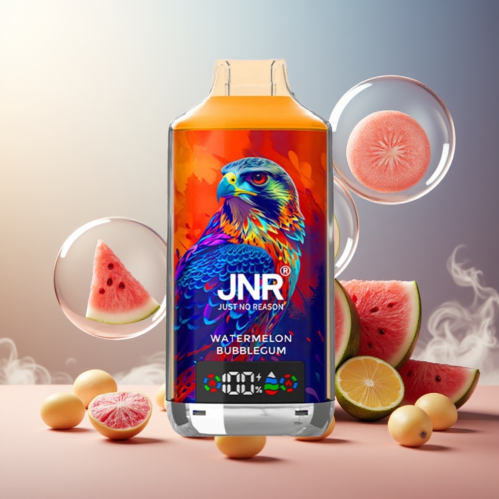 Partihandel Sverige JNR Falcon X 18000 Puffs Vattenmelon Tuggummi 750mAh 24ml Dual Mesh
