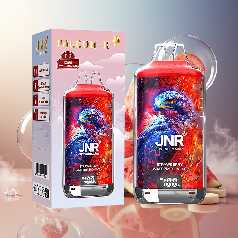 Partihandel Sverige JNR Falcon X⁺ 28000 2-munnar Jordgubb Vattenmelon Is 950mAh 2ml 2% Nikotin