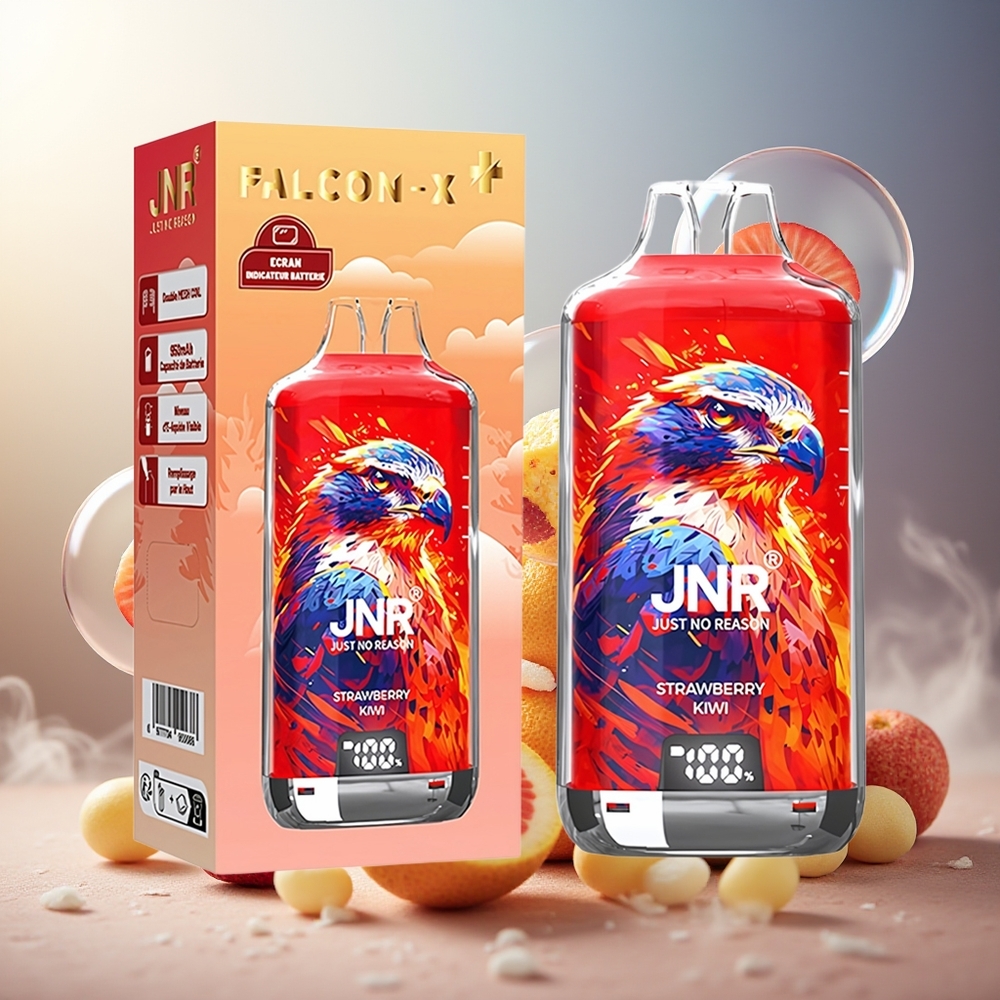 Partihandel Sverige JNR Falcon X⁺ 28000 2ml JordgubbKiwi 950mAh Luftflöde 2Munnar