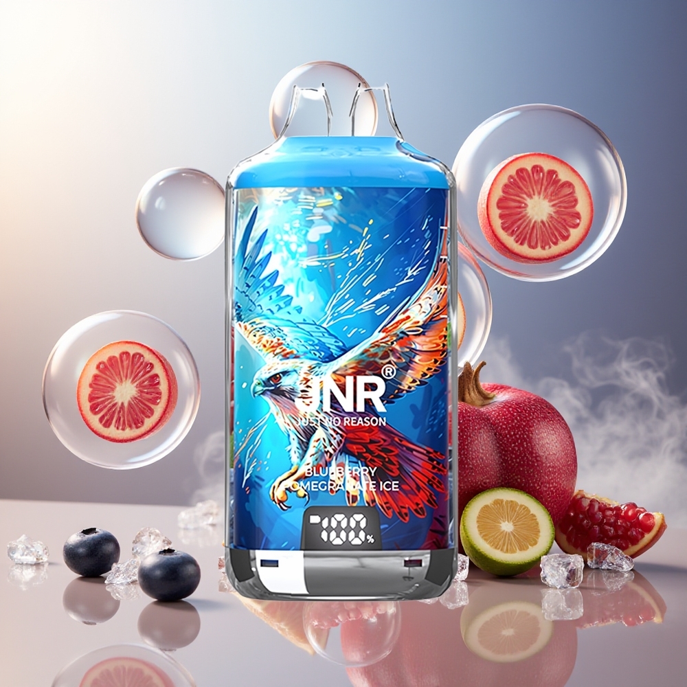 Partihandel Sverige JNR Falcon X⁺ 28000 Blåbär Granatäpple Is 950mAh 1.2ohm Dual Mesh 2ml