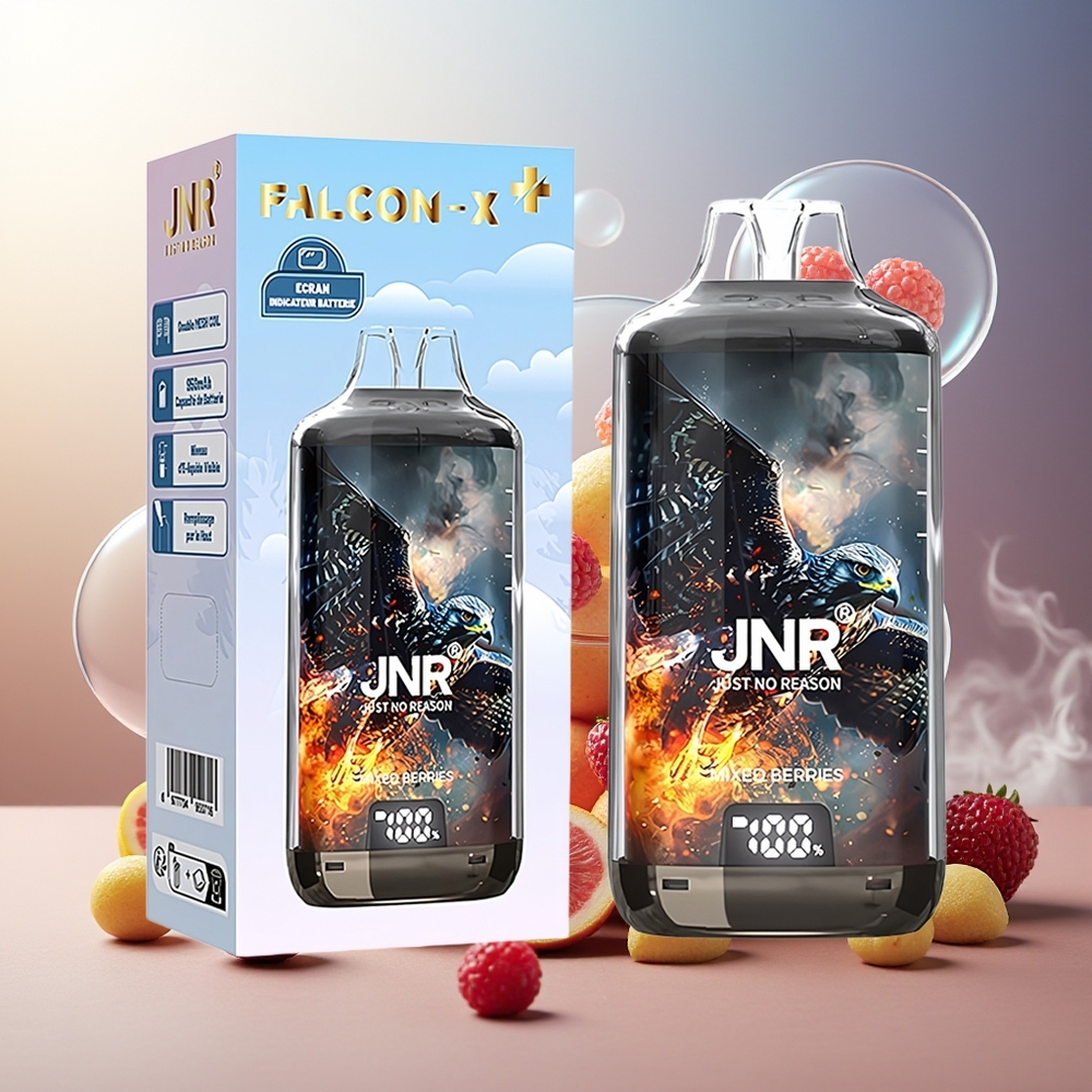 Partihandel Sverige JNR Falcon X⁺ 28000 Engångs Vape Blandade Bär 950mAh 2ml 2%