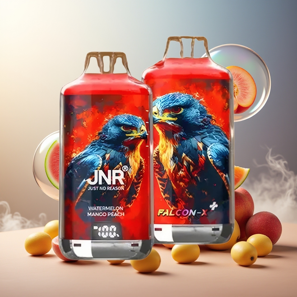 Partihandel Sverige JNR Falcon X⁺ 28000 Engångsvape Vattenmelon Mango Persika 950mAh 2ml 2%
