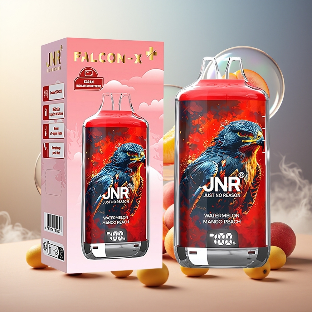 Partihandel Sverige JNR Falcon X⁺ 28000 Engångsvape Vattenmelon Mango Persika 950mAh 2ml 2%