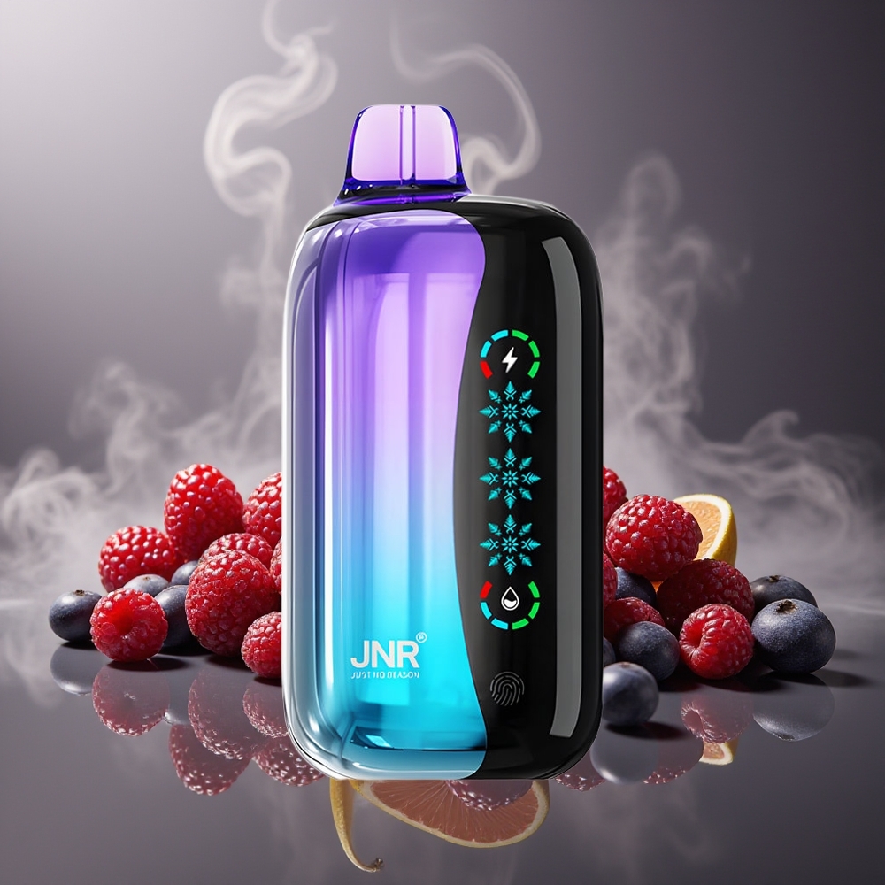 Partihandel Sverige JNR Flex Ice 21000 Puffs Engångs Vape Blandade Bär Is Justerbar 26ml Beröringsskärm 1.2 Ohm Dual Mesh
