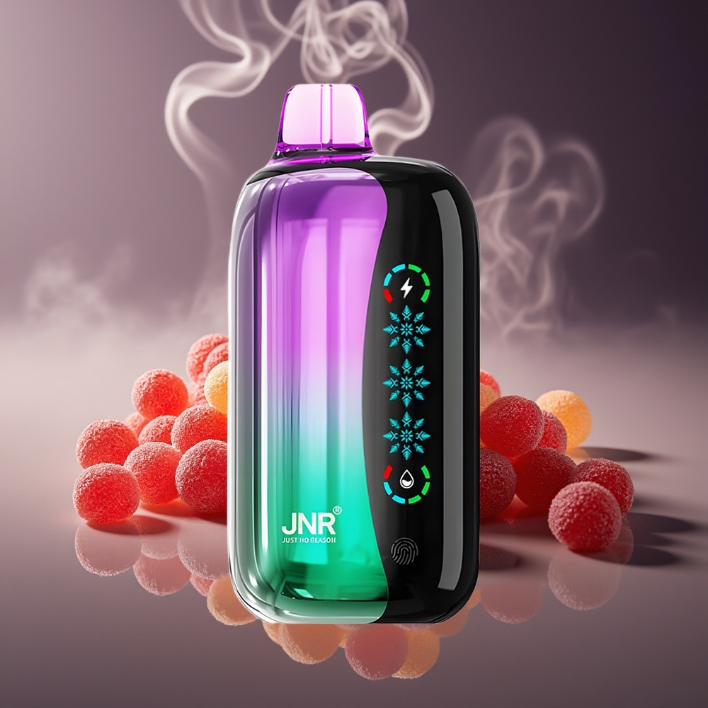 Partihandel Sverige JNR Flex Ice 21000 Puffs Sur Körsbär Godis Anpassningsbar Luftflöde Typ-C Laddning 1000mAh