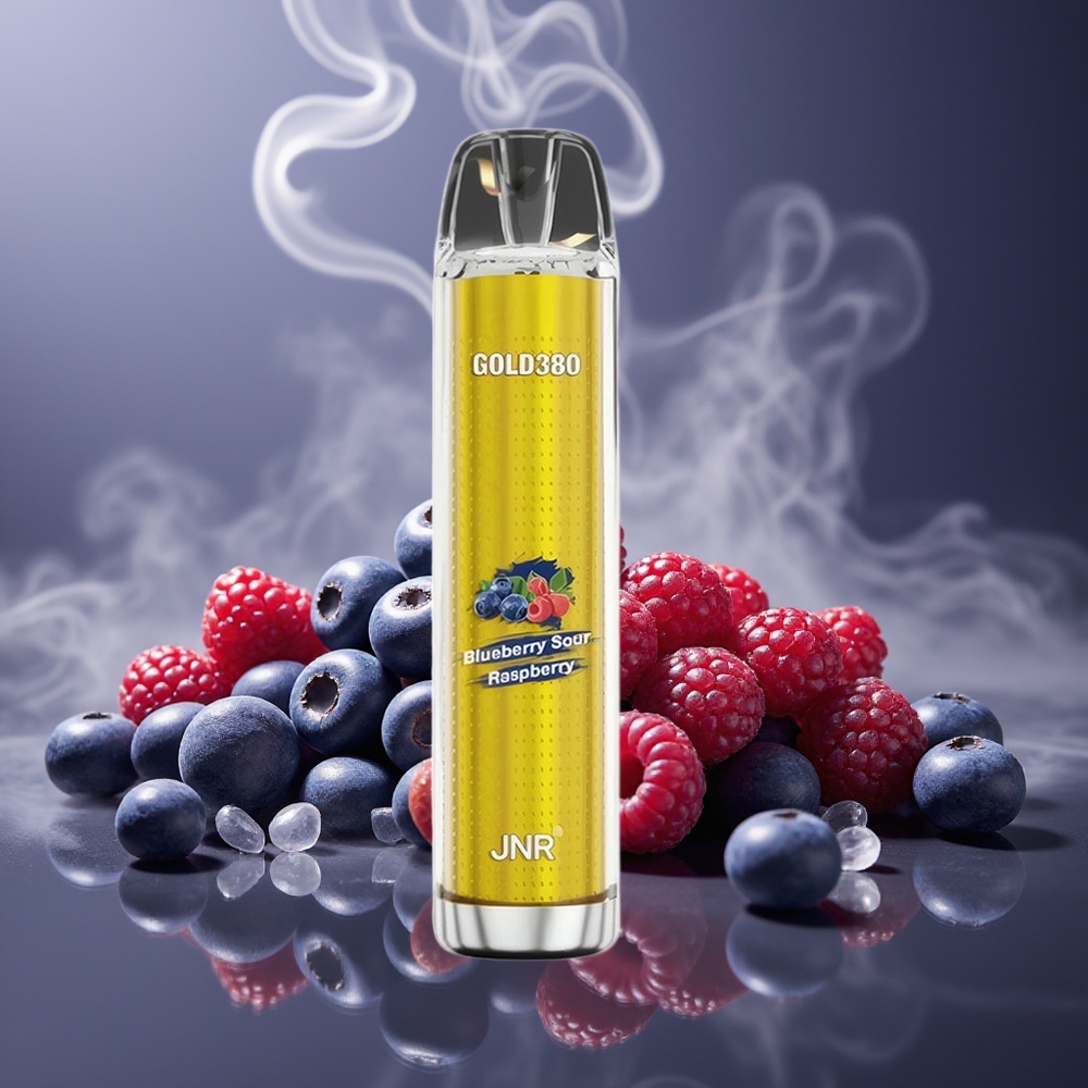 Partihandel Sverige JNR Glod380 6000 Puffs Blåbär Sur Hallon 1500mAh 1.0ohm 13ml