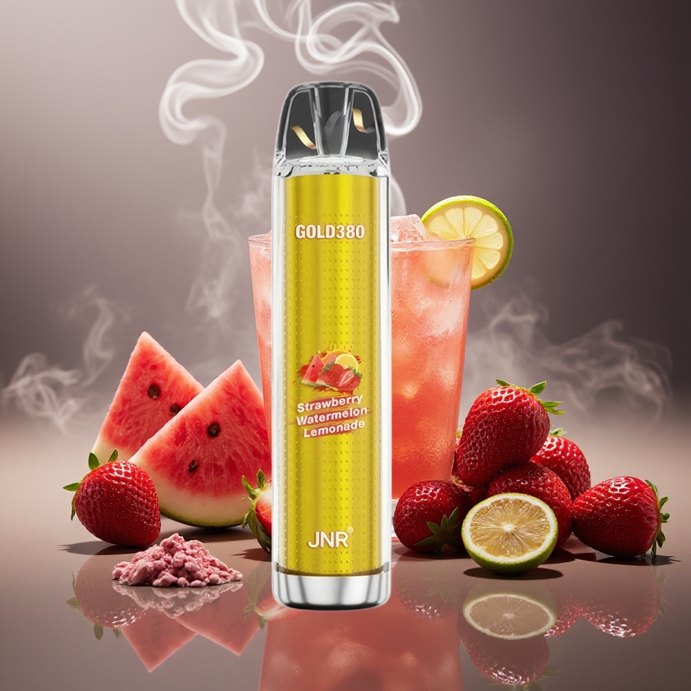 Partihandel Sverige JNR Glod380 6000 Puffs Jordgubb Vattenmelon Lemonade 1500mAh 1.0ohm 13ml