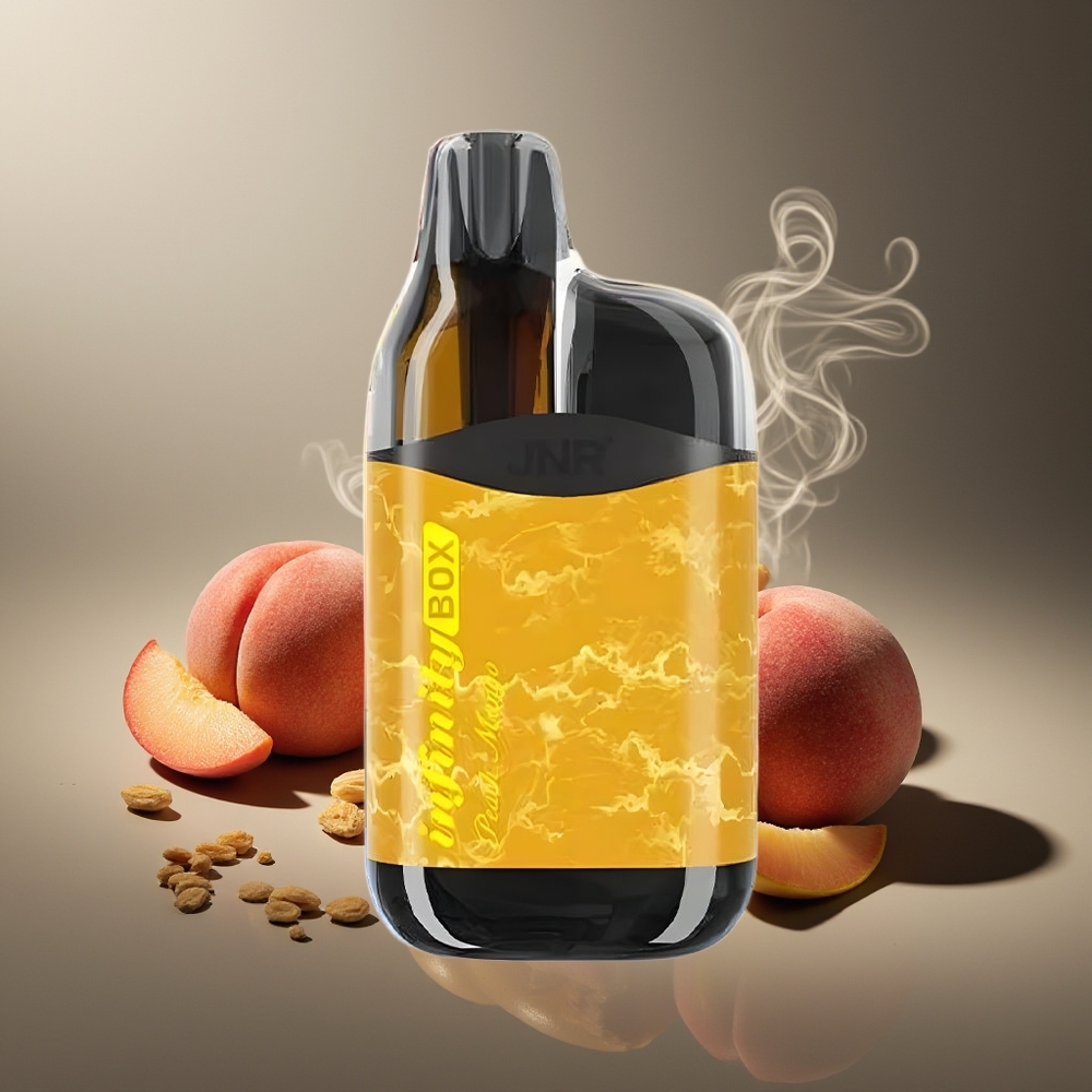 Partihandel Sverige JNR Infinity Box 10700 Puffs Engångs Vape Persika Mango 2200mAh 15ml 2%