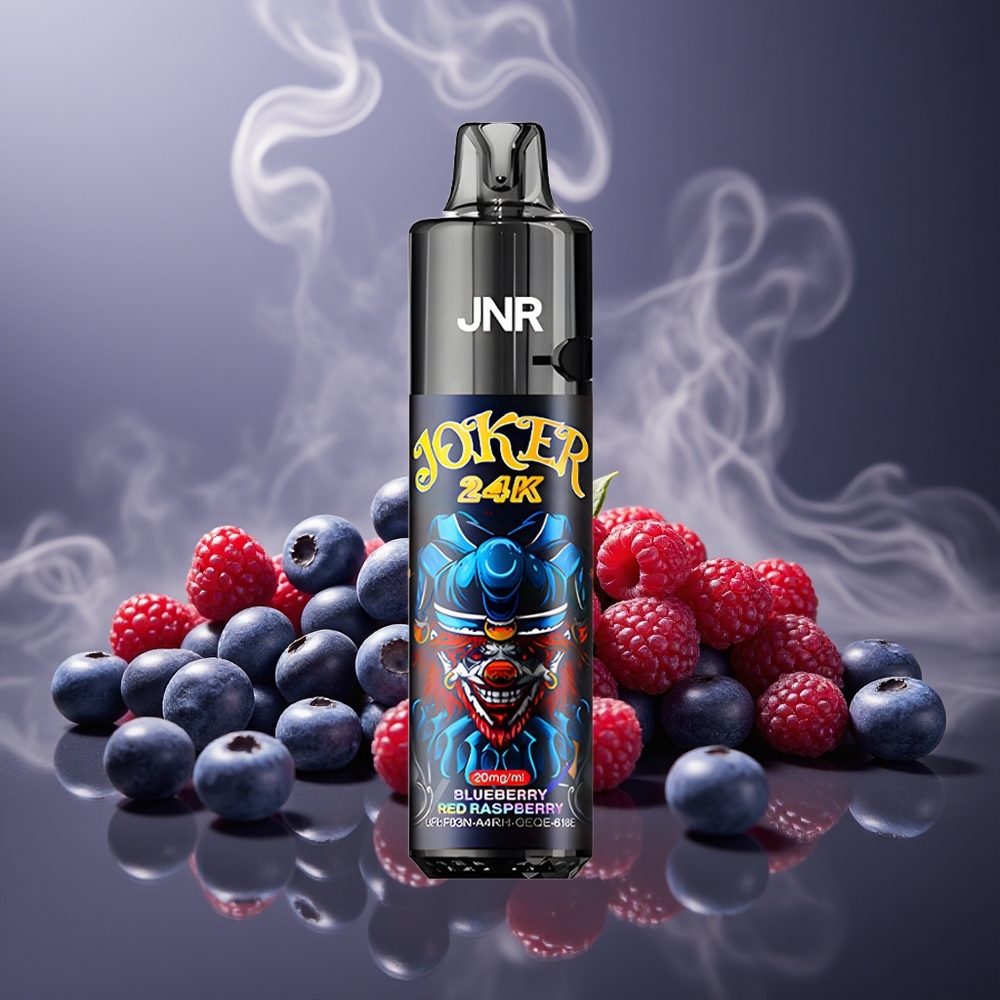 Partihandel Sverige JNR Joker 24K Blåbär Röda Hallon 24000 Puffs 2+10ml 800mAh 2%