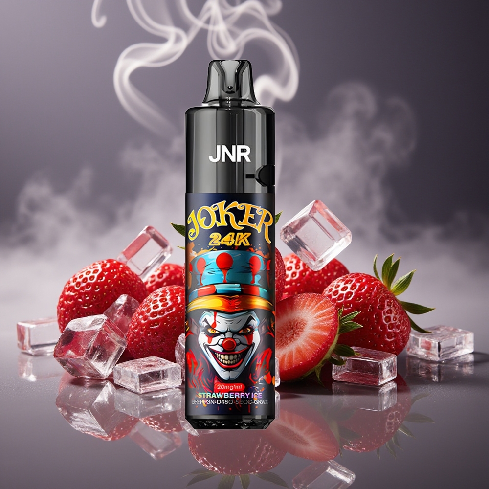 Partihandel Sverige JNR Joker 24K Puffs 2+10ml Jordgubb Is Engångsvape