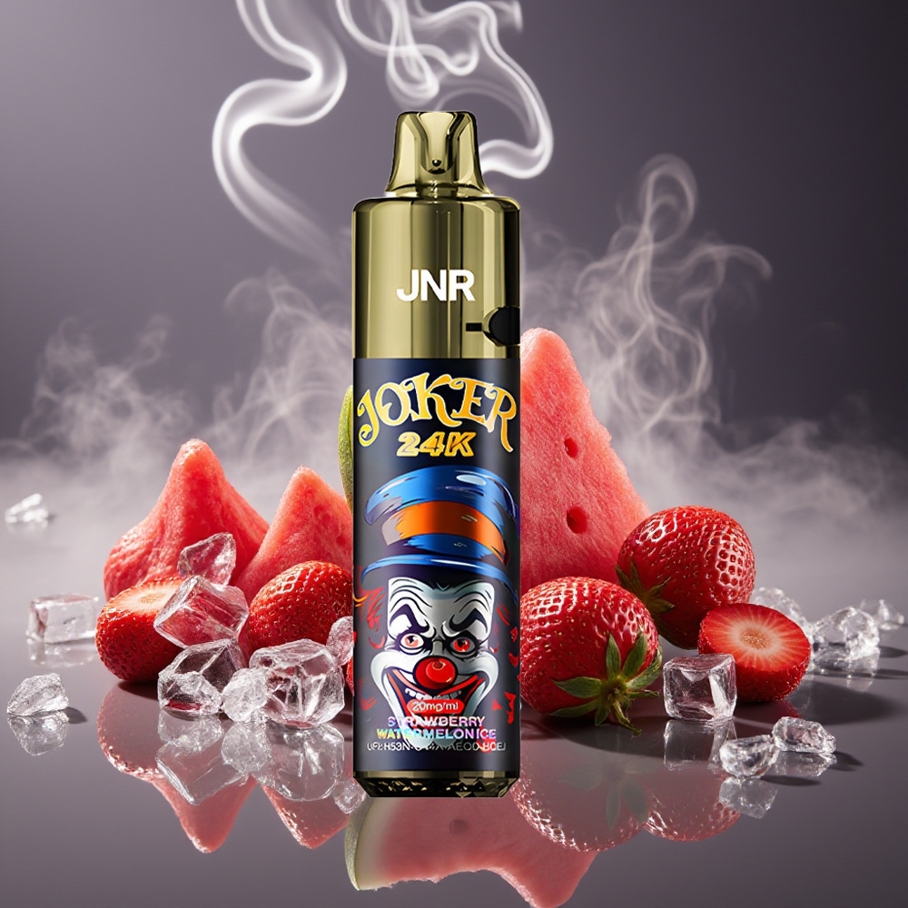 Partihandel Sverige JNR Joker 24K Puffs 2+10ml Jordgubb Vattenmelon Is Disposable