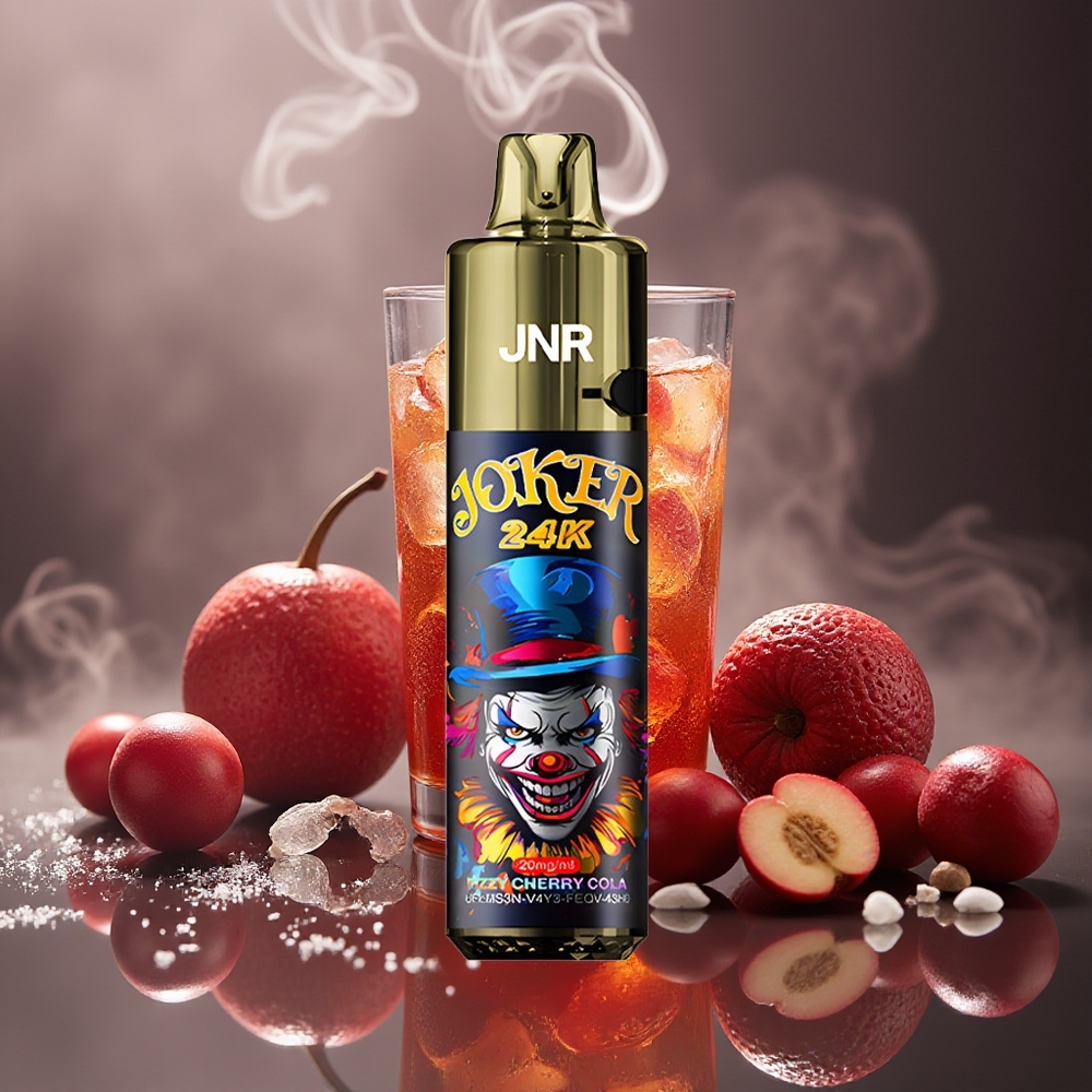 Partihandel Sverige JNR Joker 24K Puffs Fizzy Körsbär Cola 2+10ml 800mAh