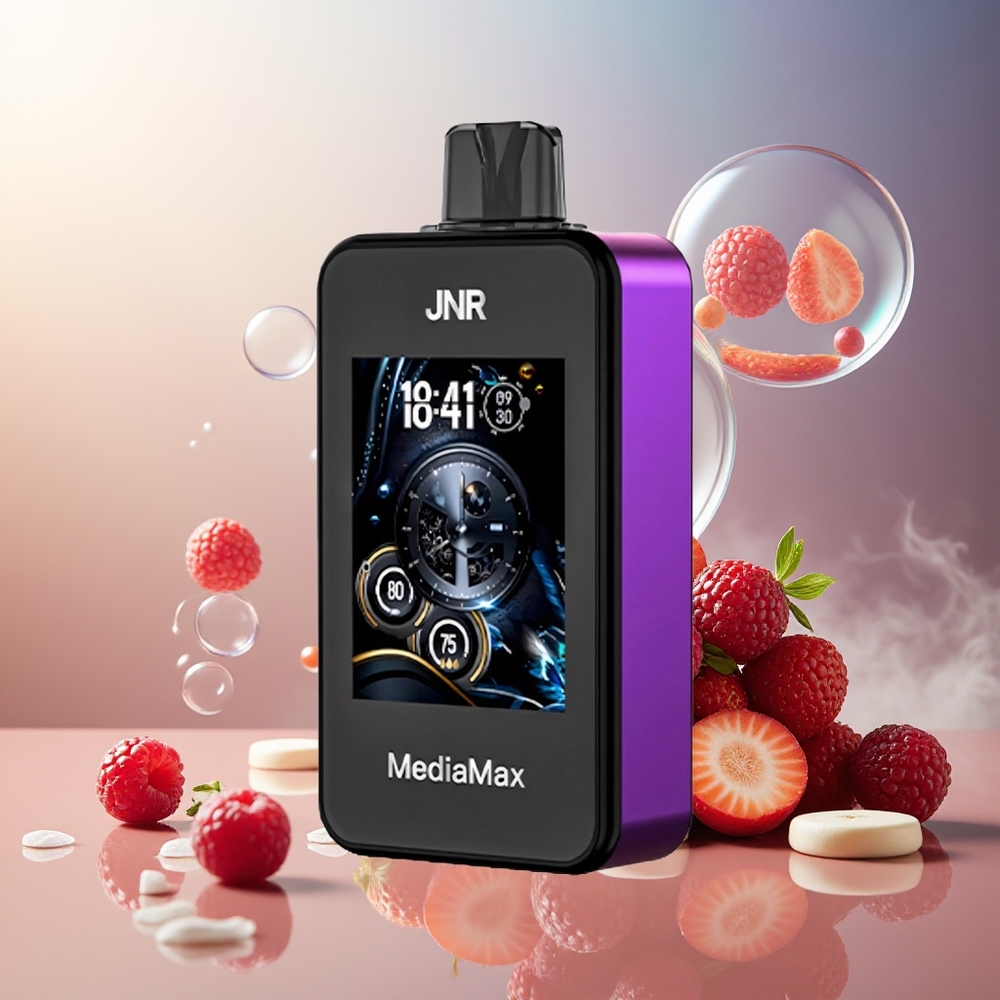 Partihandel Sverige JNR MediaMax 40000 Puffs Dual Mesh HDMI KörsbärJordgubbHallon