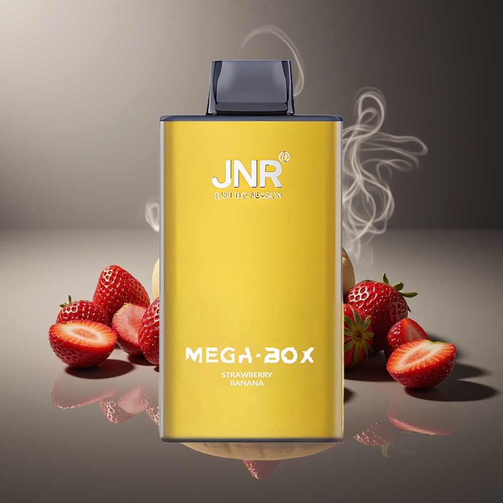 Partihandel Sverige JNR Mega Box 25000 Puffar Dual Mesh Coil Jordgubb Banan