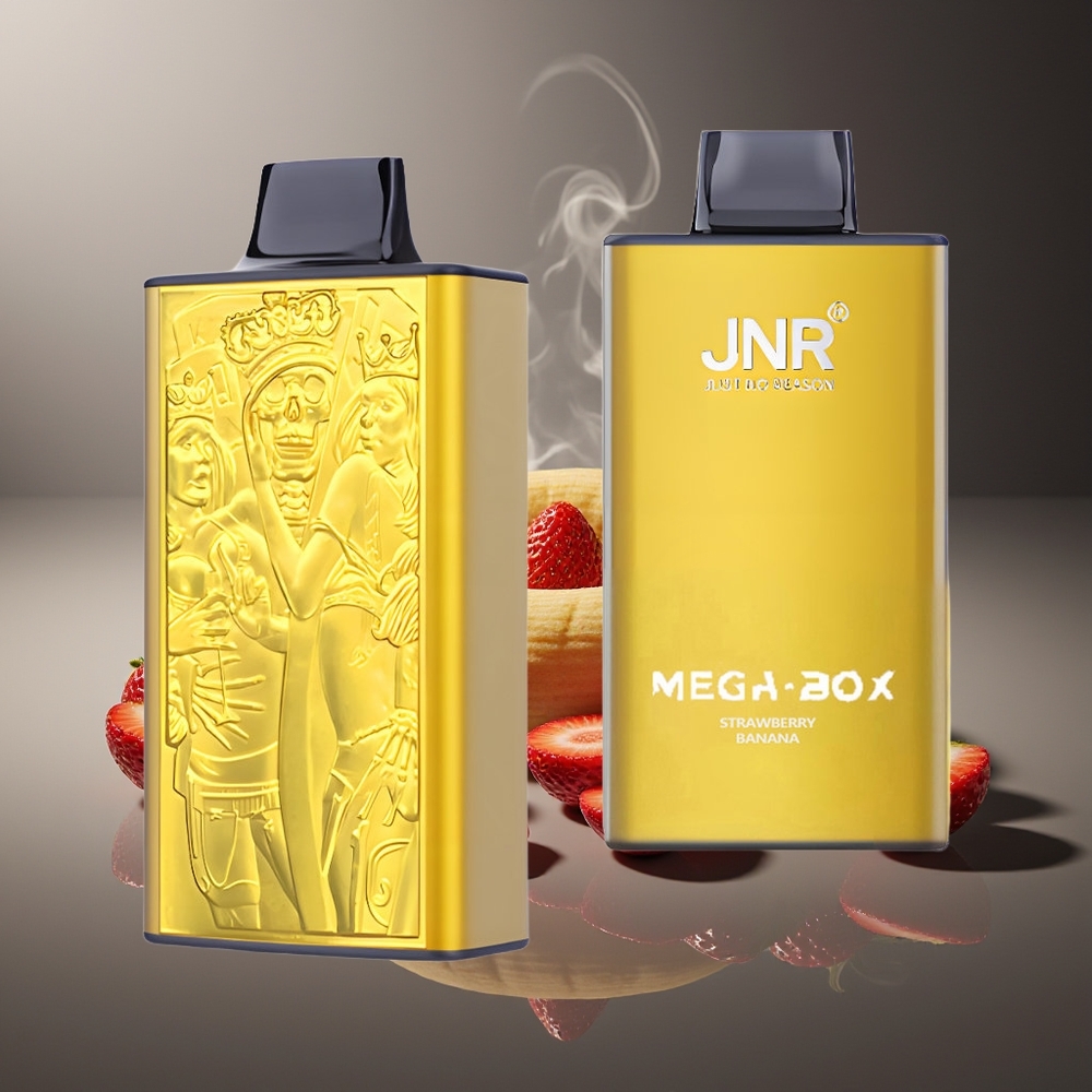 Partihandel Sverige JNR Mega Box 25000 Puffar Dual Mesh Coil Jordgubb Banan
