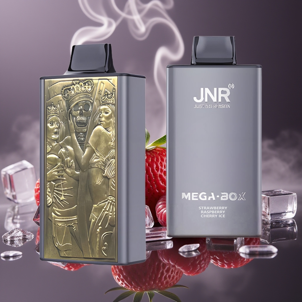 Partihandel Sverige JNR Mega Box 25000 Puffs 30ml 850mAh Dual Mesh Jordgubb Hallon Körsbär Is