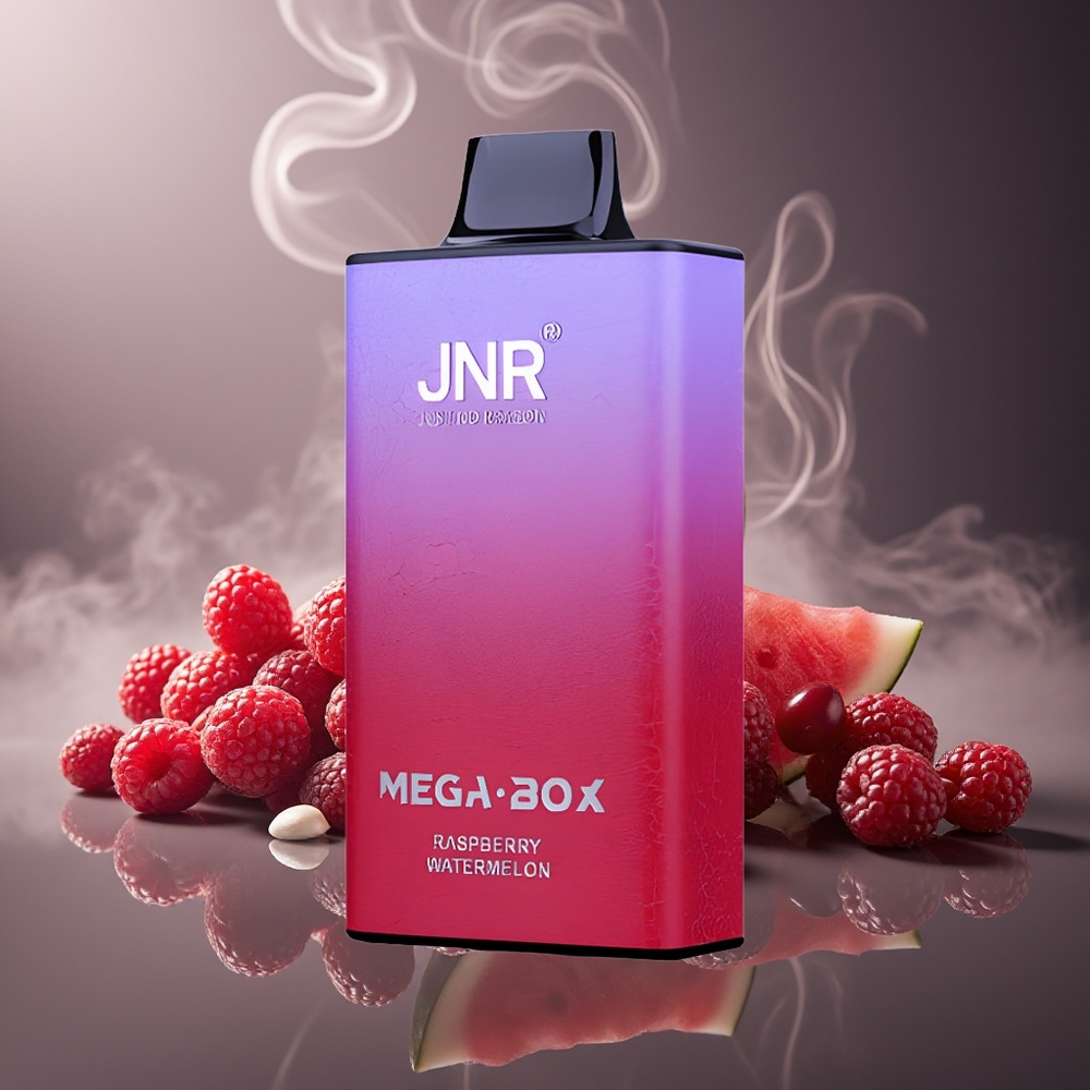 Partihandel Sverige JNR Mega Box 25000 Puffs Dual Mesh Coil Hallon Vattenmelon