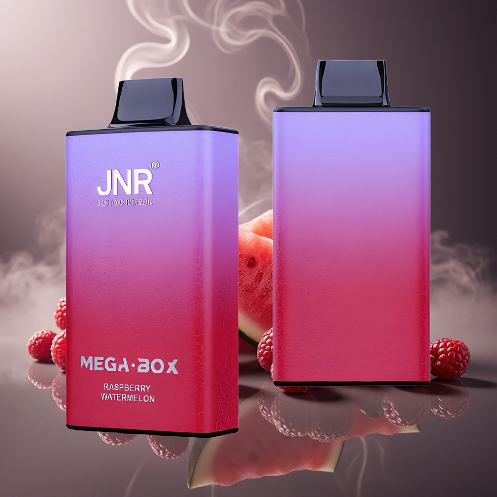 Partihandel Sverige JNR Mega Box 25000 Puffs Dual Mesh Coil Hallon Vattenmelon