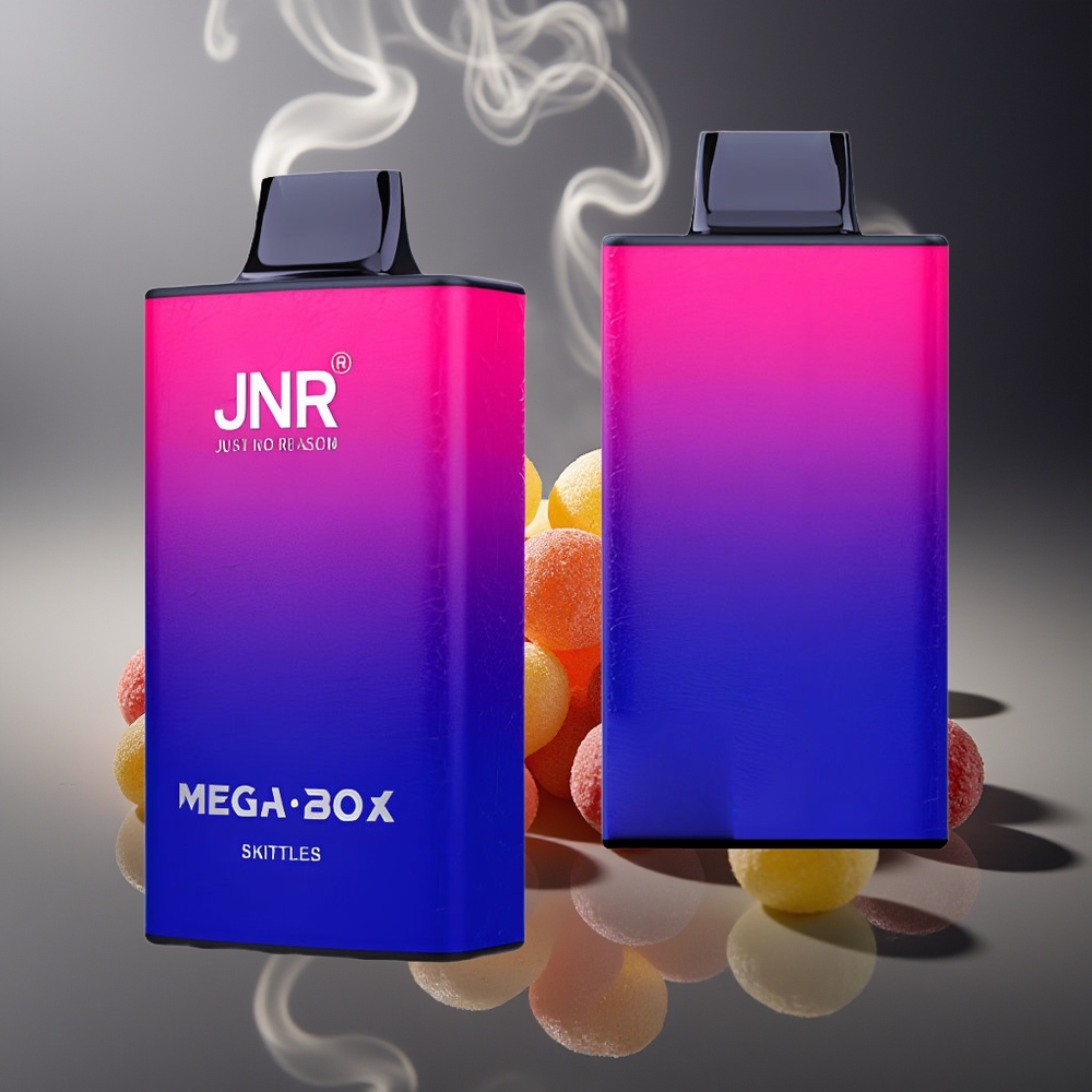 Partihandel Sverige JNR Mega Box 25000 Puffs Dual Mesh Coil Skittles