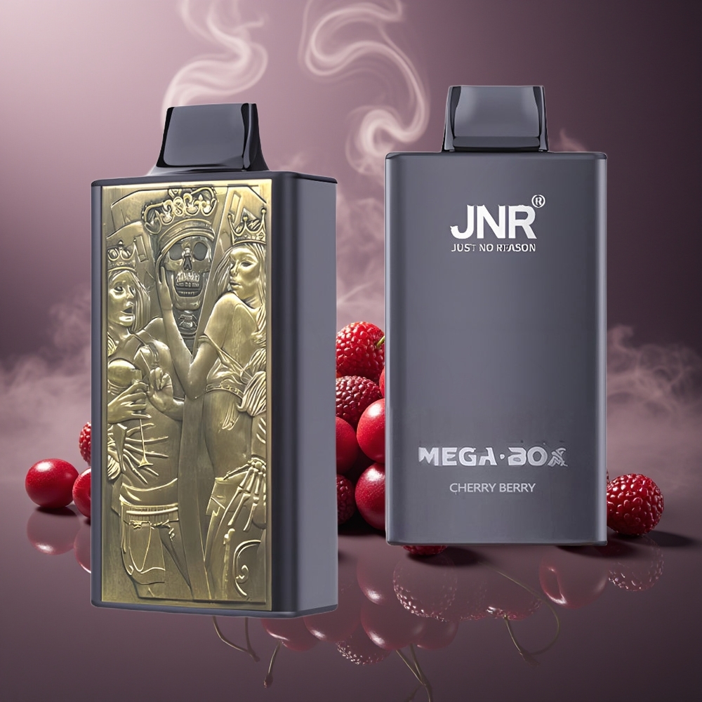 Partihandel Sverige JNR Mega Box 25000 Puffs Dual Mesh Coil Type-C Körsbär Bär