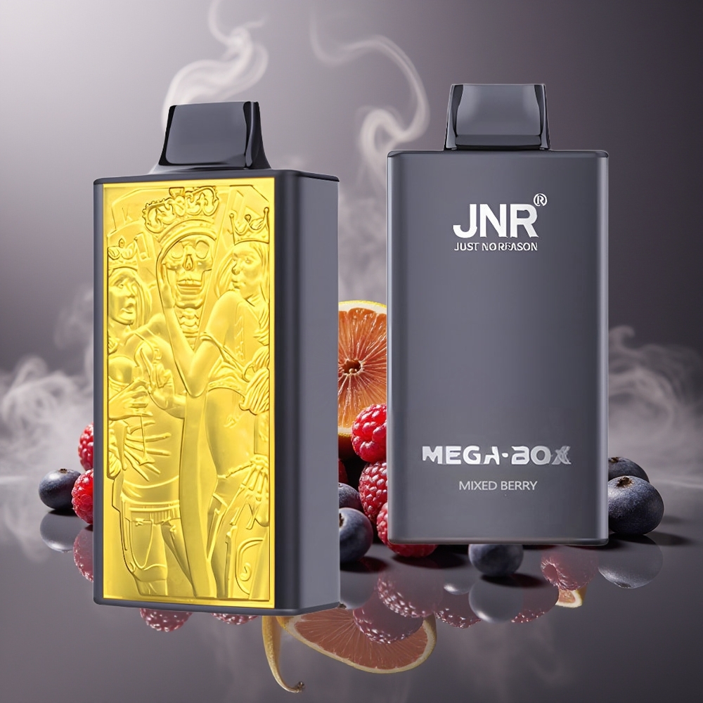 Partihandel Sverige JNR Mega Box 25000 Puffs Engångs Vape Mixade Bär 30ml 850mAh Dual Mesh Coil Type-C