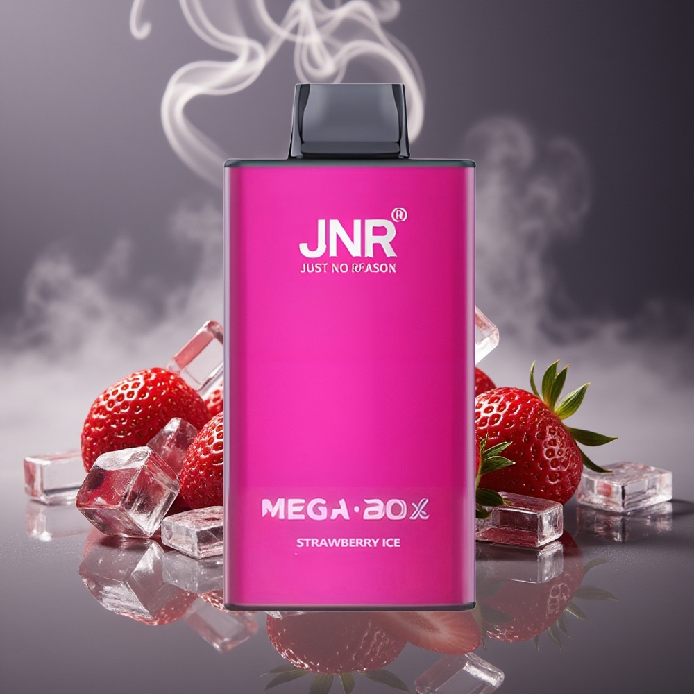 Partihandel Sverige JNR Mega Box 25000 Puffs Jordgubb Is 30ml Dual Mesh