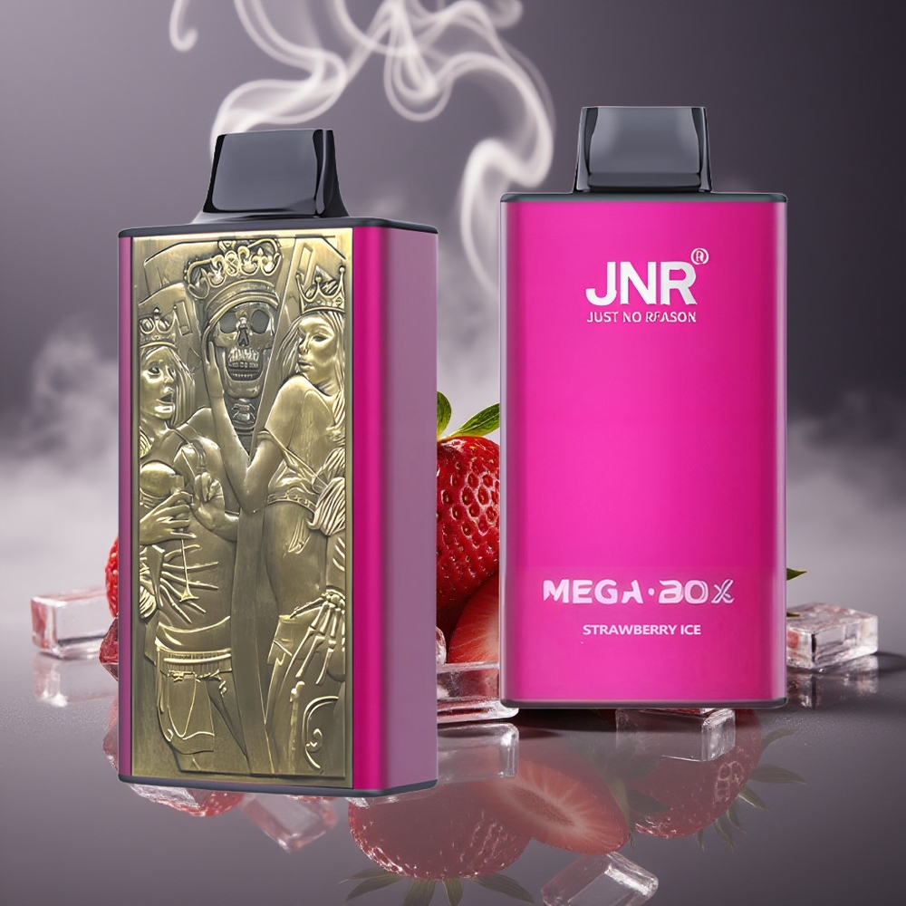 Partihandel Sverige JNR Mega Box 25000 Puffs Jordgubb Is 30ml Dual Mesh