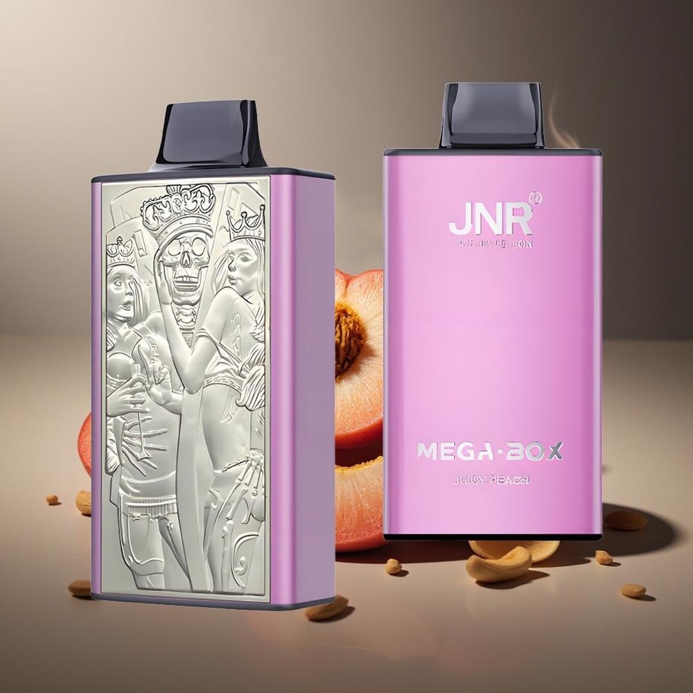 Partihandel Sverige JNR Mega Box 25000 Puffs Typ-C Laddning Saftig Persika
