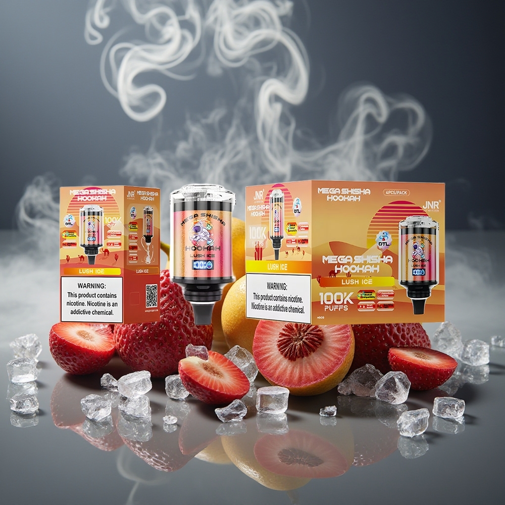 Partihandel Sverige JNR Mega Shisha Hookah 100K 2% Nikotin Ljus Is