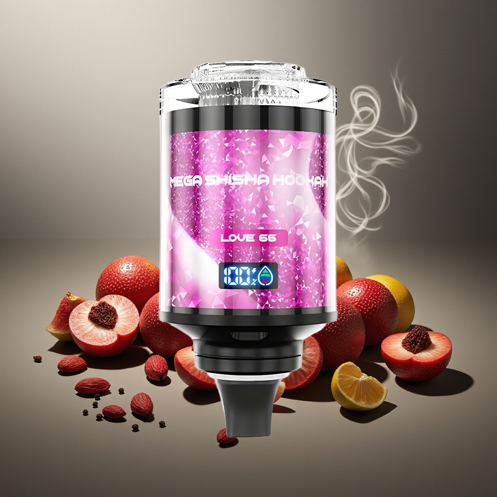 Partihandel Sverige JNR Mega Shisha Hookah 100K Skrivbordskompatibilitet 66 2200mAh Typ-C 60ml 2% Nikotin