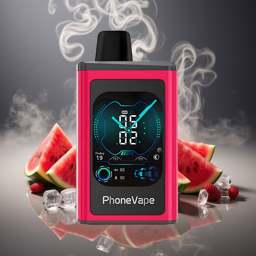 Partihandel Sverige JNR PhoneVape 30000 puff Turbovattenmelon Is 850mAh Typ-C Appkontroll