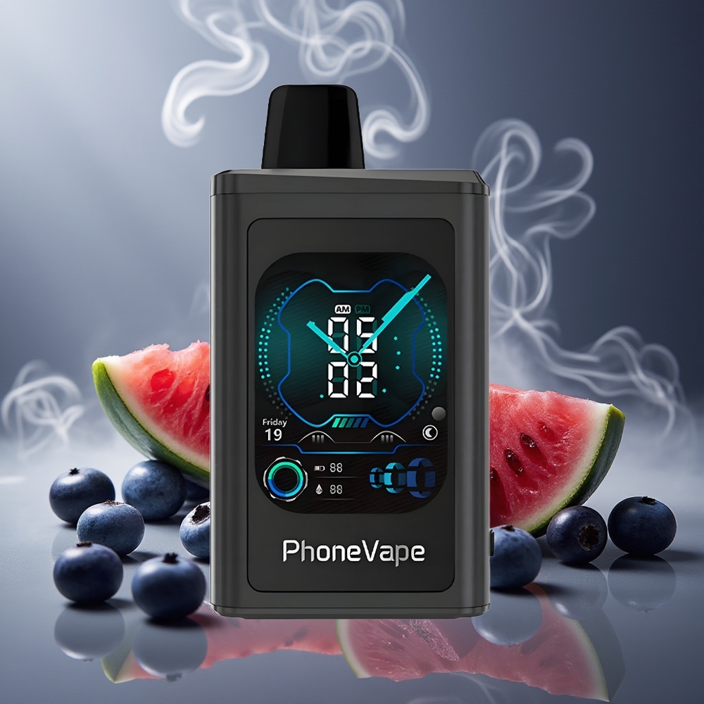 Partihandel Sverige JNR PhoneVape 30000 puffar Blåbär Vattenmelon 5% 850mAh