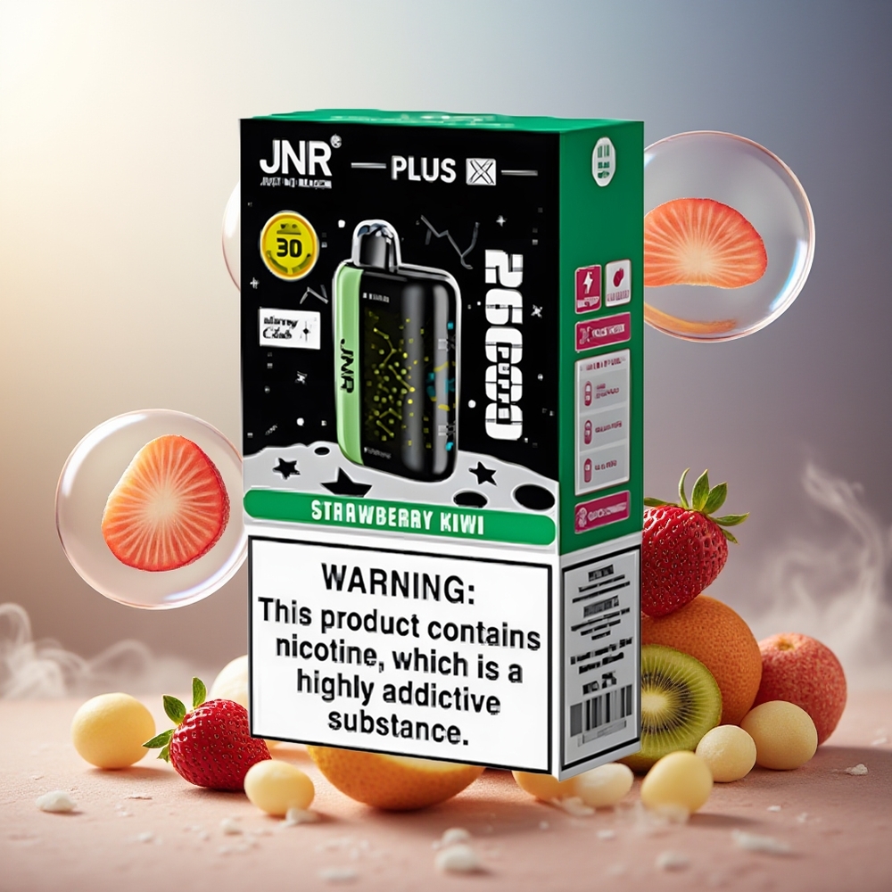 Partihandel Sverige JNR Plus-X 26000 Puffs 850mAh 28ml 2% Dual Mesh Jordgubb Kiwi