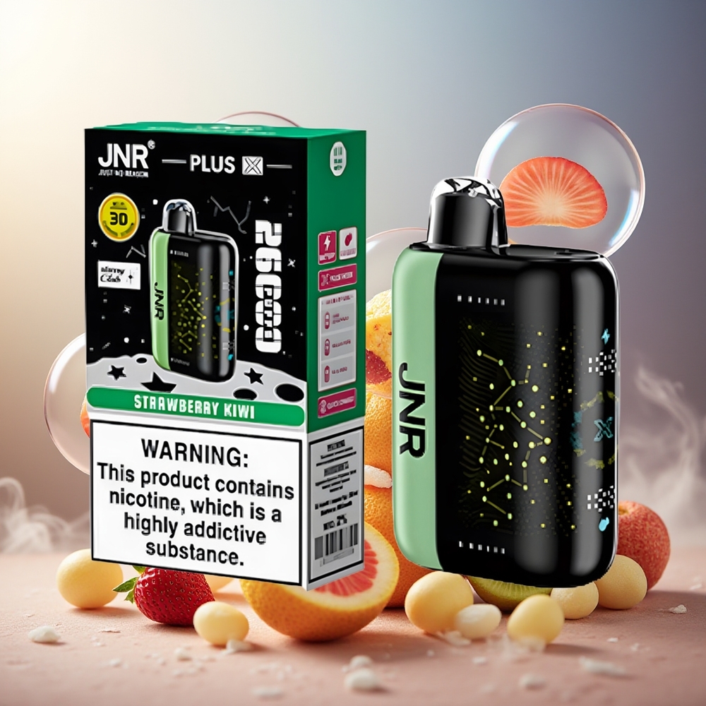 Partihandel Sverige JNR Plus-X 26000 Puffs 850mAh 28ml 2% Dual Mesh Jordgubb Kiwi