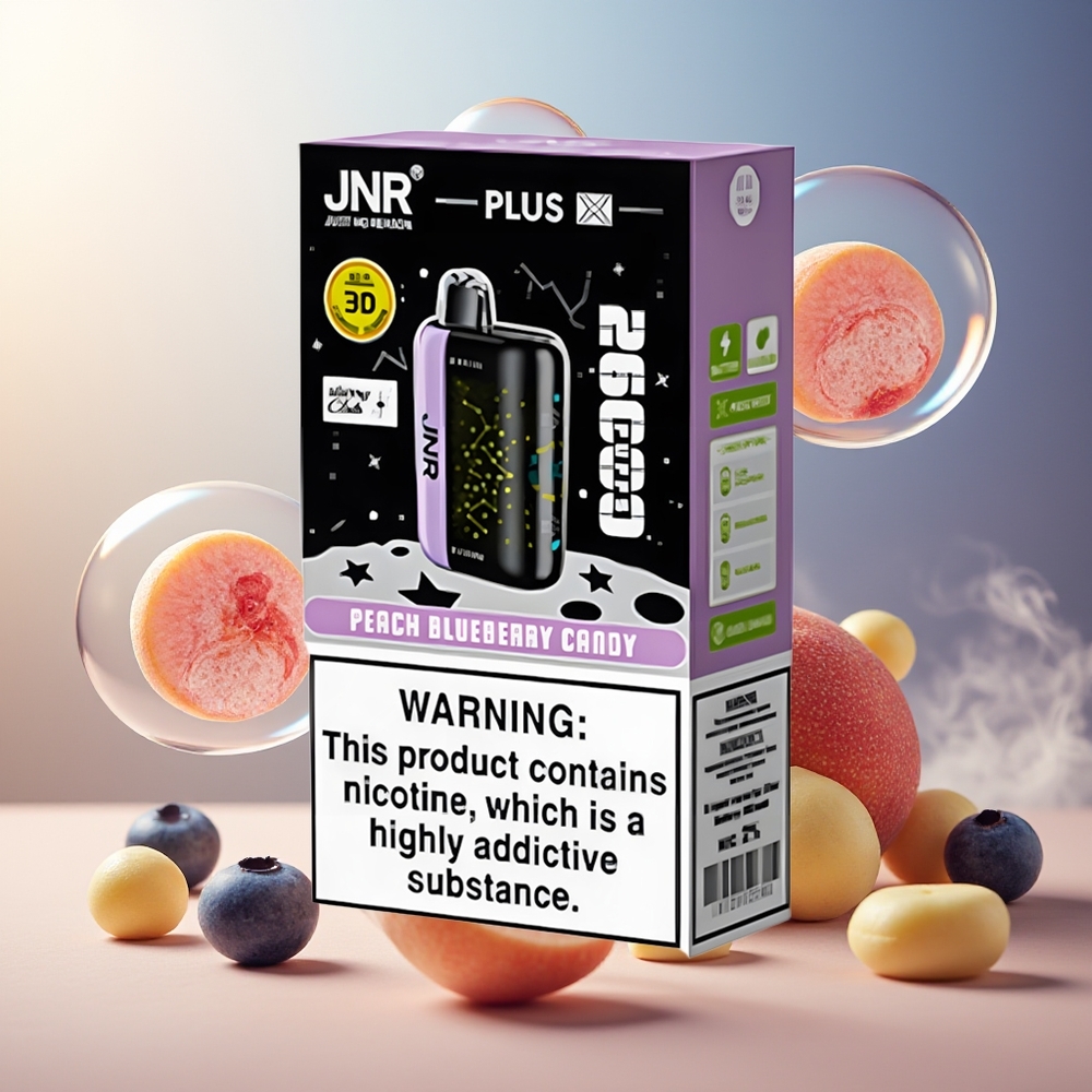 Partihandel Sverige JNR Plus-X 26000 Puffs 850mAh 28ml 2% Dual Mesh Persika Blåbär Godis